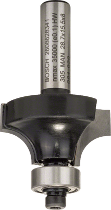 Bosch Fraise à arrondir 8 mm, D 28,6 mm, R1 8 m - Cdiscount Bricolage