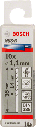 Fischer - foret metal hss-g din 338 1x7,5 mm extra