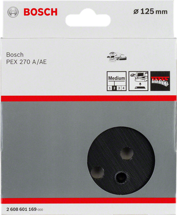 Bosch - Plateau de ponçage 400 dur 125mm pour Pex 125 Bosch
