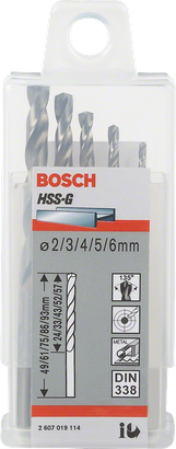 Bosch Professional 5x HSS-G Forets à métaux (pou…