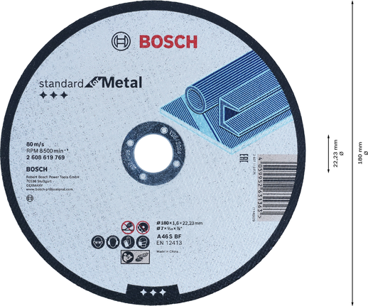 Bosch Accessories ACS 60 V BF 2608602385 Disque à tronçonner 125 mm 1 pc(s)  métal, acier inoxydable, Métaux non ferreux, - Conrad Electronic France