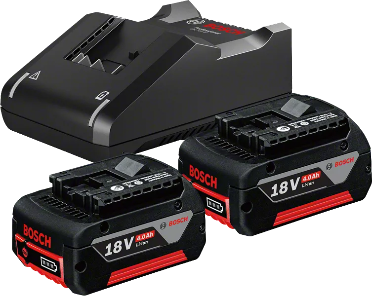 2 batteries GBA 18V 4.0Ah + GAL 18V-40