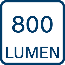 Bosch Professional 18V System lampe sans-fil GLI 18V-800 (avec 800 lumens,  20 LED, tête pivotante sur 360° et inclinable sur 180°) : :  Bricolage