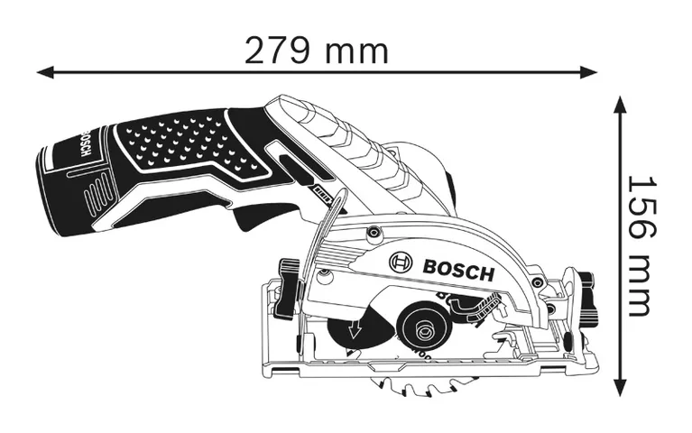 Bosch GKS12VLIN 85mm 12V Li-Ion Cordless Circular Saw - Bare - Screwfix