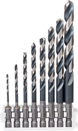 Impact Control HSS Twist Drill Bit Pack, 8-Piece