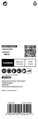Lame scie sabre S555CHC Bosch expert Thick Tough Metal 2608900364