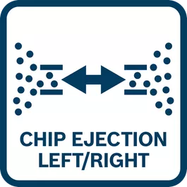  Chip ejection: Left or right