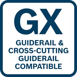  Precise cuts thanks to guiderail and cross-cutting guiderail compatibility