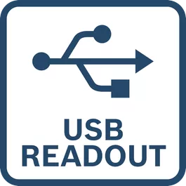  USB port enables connection to PC and data readout via software