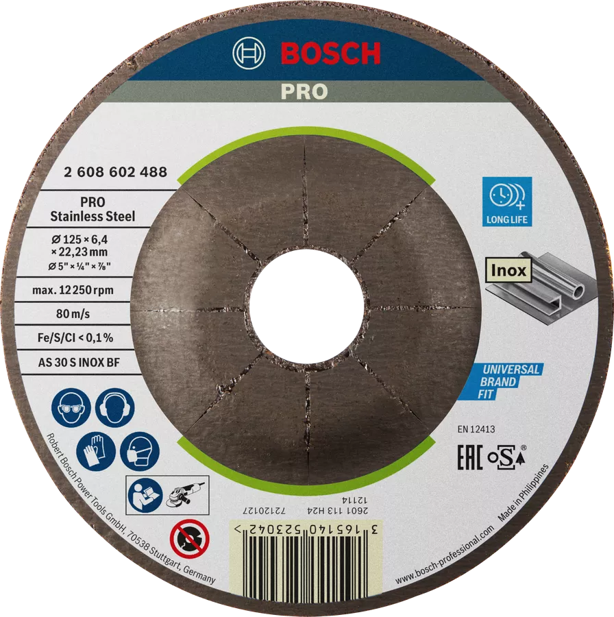 Bosch 125mm Expert for Inox Grinding Disc