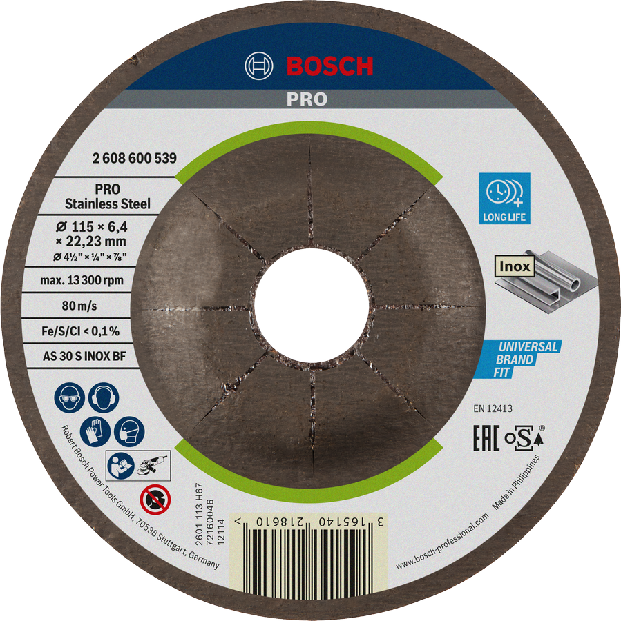 Bosch 115mm Expert for Inox Grinding Disc