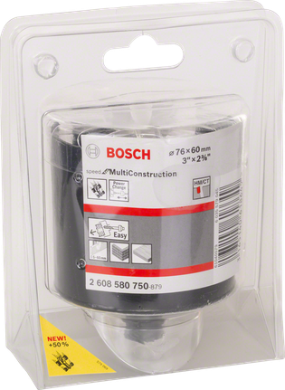 ボッシュ Bosch 2608580750 Hole saw Speed Multi Construction 76mm-