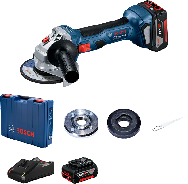 Battery operated store angle grinder