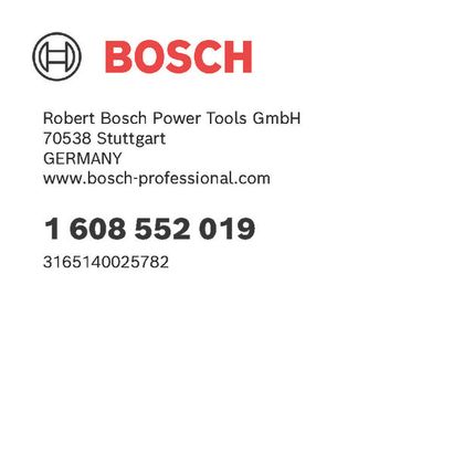 Bosch logo, Postal address, Electronic address, Safety icons