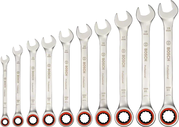 Ratchet Spanner Set 10 pc