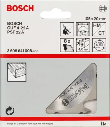 Fresatrice Bosch GFF 22 A per tasselli piatti e giunzioni in legno  [0601620003]