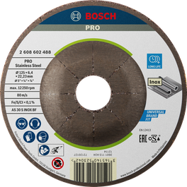 PRO Stainless Steel Bonded Grinding Disc