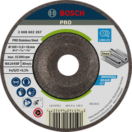 PRO Stainless Steel Bonded Grinding Disc