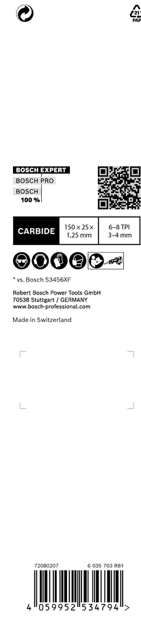 EXPERT Multi Material S956XHM Blade - Bosch Professional