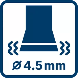 Значение вибрации ah ∅ 4,5 мм 