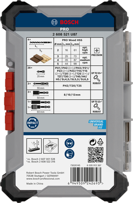 طقم PRO Impact Wood Set للاستخدام مع الخشب