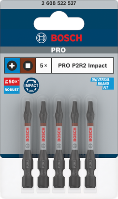 رؤوس تركيب براغي PRO Impact P2R2