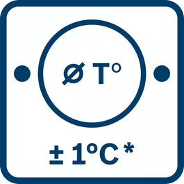 Bosch Professional Thermomètre infrarouge GIS 1000 C (avec fonction  application, plage de température : –40 °C à 1000 °C, 4 piles AA, dans une  boîte