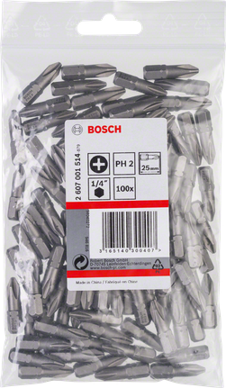Embout de vissage qualité extra-dure Bosch 2607001604 