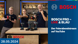 Bosch PRO – Live & Blau Mai