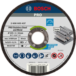 PRO Stainless Steel and Metal Bonded Cutting Disc