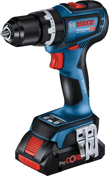 Taladro percutor brushless BOSCH PROFESSIONAL GSB 18V-90 C, 2 baterías de  4,0 Ah