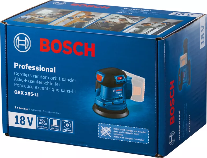 Gex Li Lijadora Roto Orbital Bosch Professional