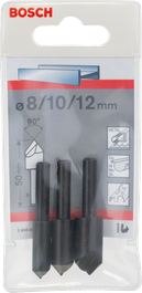 HSS Countersink Bit Set, Cylindrical Shank