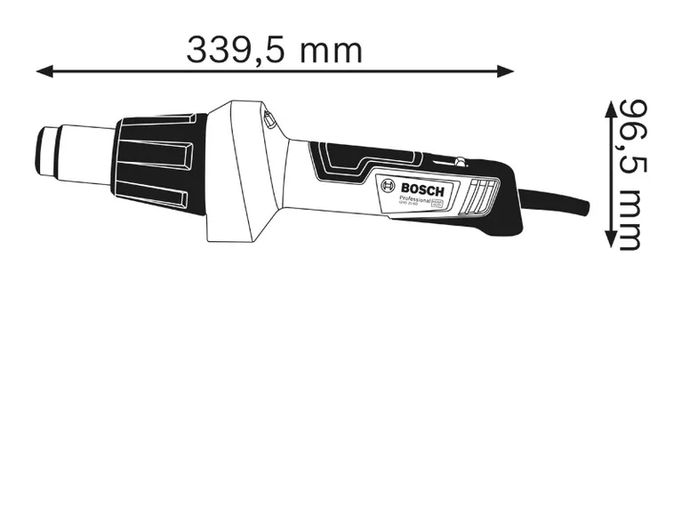 Bosch GHG 20-60 Decapador Aire Caliente 2000W 50°C a 630°C
