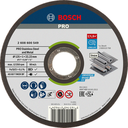 PRO Stainless Steel and Metal Bonded Cutting Disc