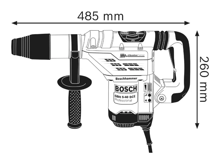 GBH 5-40 DCE Hammer with SDS Rotary max Bosch | Professional