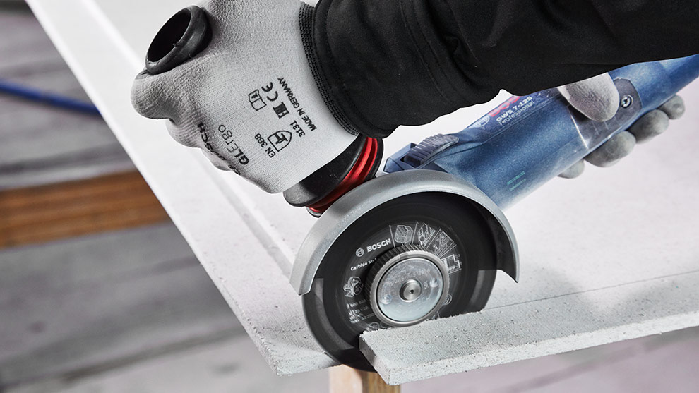 het toepassingsbereik van uw haakse slijper de Carbide Multi Wheel | Bosch