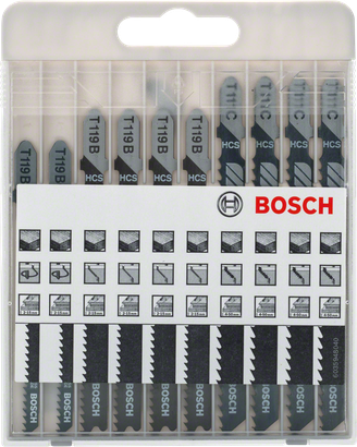 eerste willekeurig Pardon Basic for Wood decoupeerzaagbladen, cassette, 10-delige set - Bosch  Professional