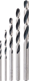 Set de brocas helicoidales de HSS PointTeQ, de 5 piezas