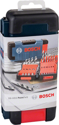 Juego de brocas para metal helicoidales HSS POINTTEQ, 1 - 10 m, 19 unidades  - BOSCH 2608577351 - SIA Suministros