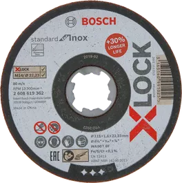 Disco de corte Standard for Inox con X-LOCK