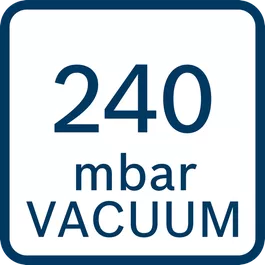  Aspiración de 240 mbar