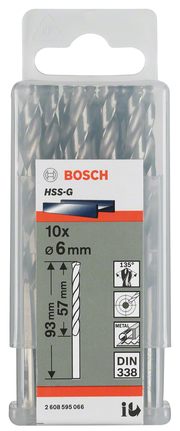 2608586317 Broca para Metal Bosch Acero Rápido HSS-G 7/16″ – Bosch