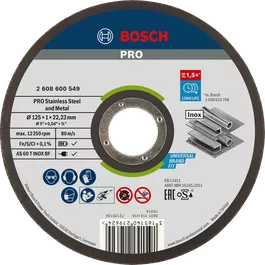 PRO Stainless Steel and Metal Bonded Cutting Disc