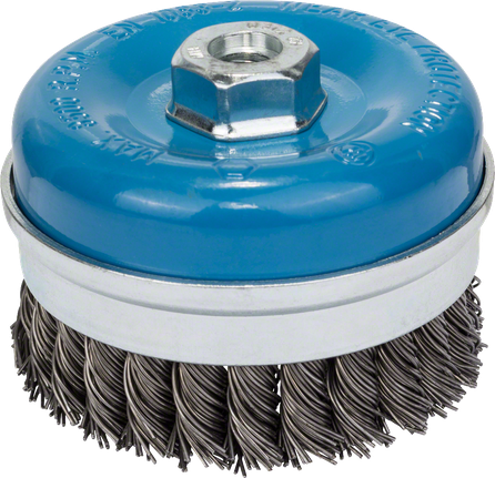 Buy online Bosch Wire cup brush 65 mm, 0,35 mm, M14 (knotted) from