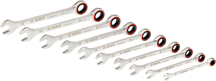 Ratchet Spanner Set 10 pc