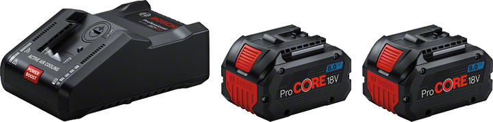 2 x ProCORE18V + Bosch 42 | GCY 18V-160 Starter 8.0Ah Set C Professional + GAL