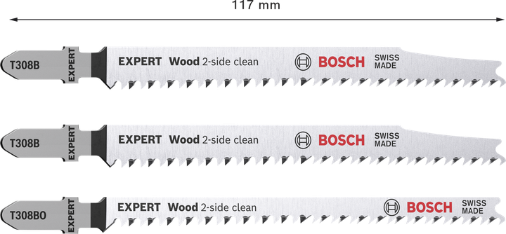 Set de pânze de fierăstrău EXPERT Wood 2-side clean