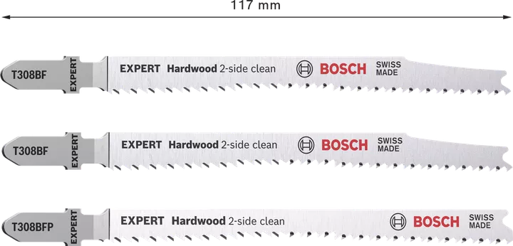 Set de pânze de fierăstrău EXPERT Hardwood 2-side clean