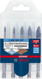 Set de burghie EXPERT HEX-9 Hard Ceramic